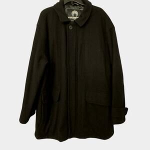 WEATHERPROOF Men’s 100% Wool Quilted Interior Winter Coat Size XL